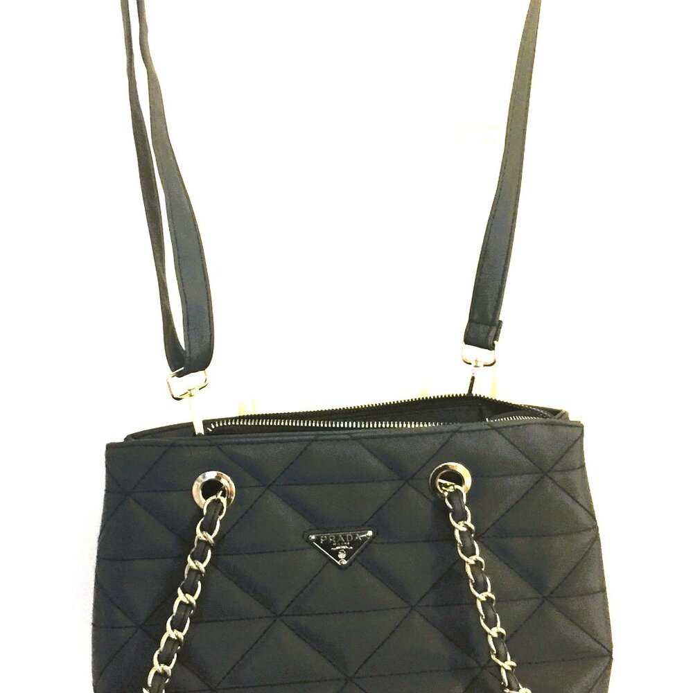 PRADA LOOK FASHION SATCHEL NEW WITHOUT TAGS - Picture 3 of 9